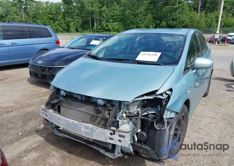 2012 Toyota Prius Three from USA, damaged, VIN JTDKN3DU2C1515976